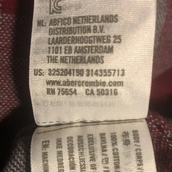 HOLLISTER MEN’S FLANNEL BUTTON DOWN PLAID SHIRT - Picture 7 of 7